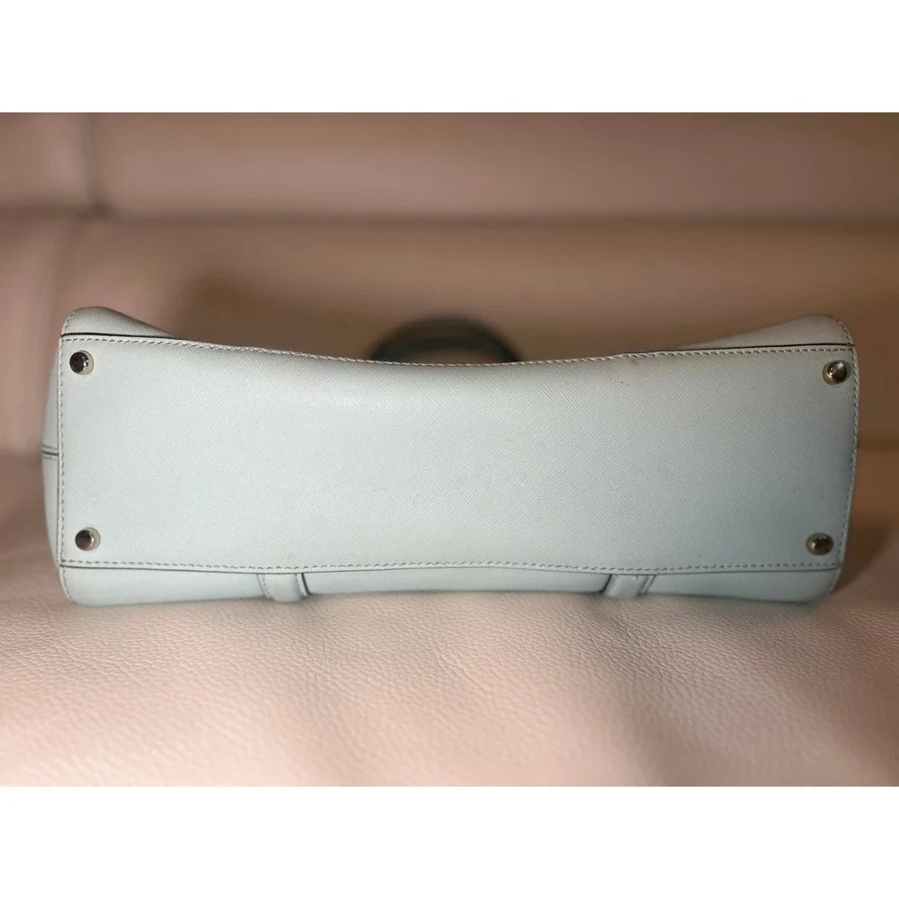 Kate Spade New York Loden Newbury‎ Lane Satchel Hand Bag Light Blue Saffiano